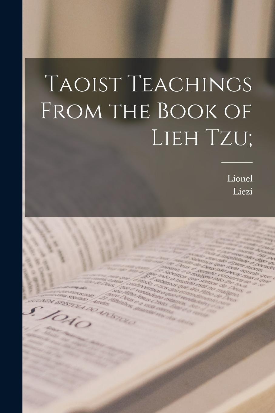 Vorderes Coverbild Taoist Teachings From the Book of Lieh Tzu;