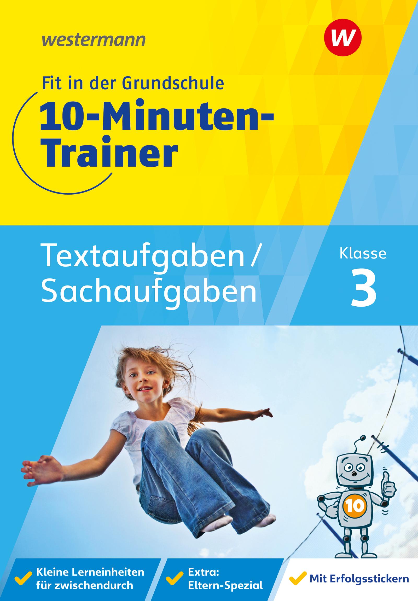 Vorderes Coverbild Fit in der Grundschule - 10-Minuten-Trainer. Textaufgaben/Sachaufgaben