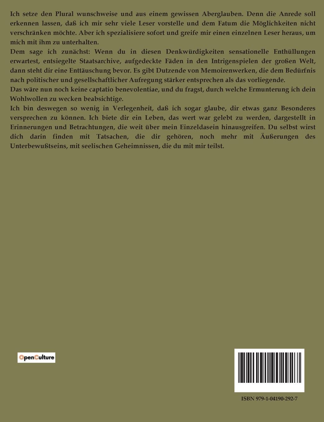 Rückseitencover Das Panorama meines Lebens