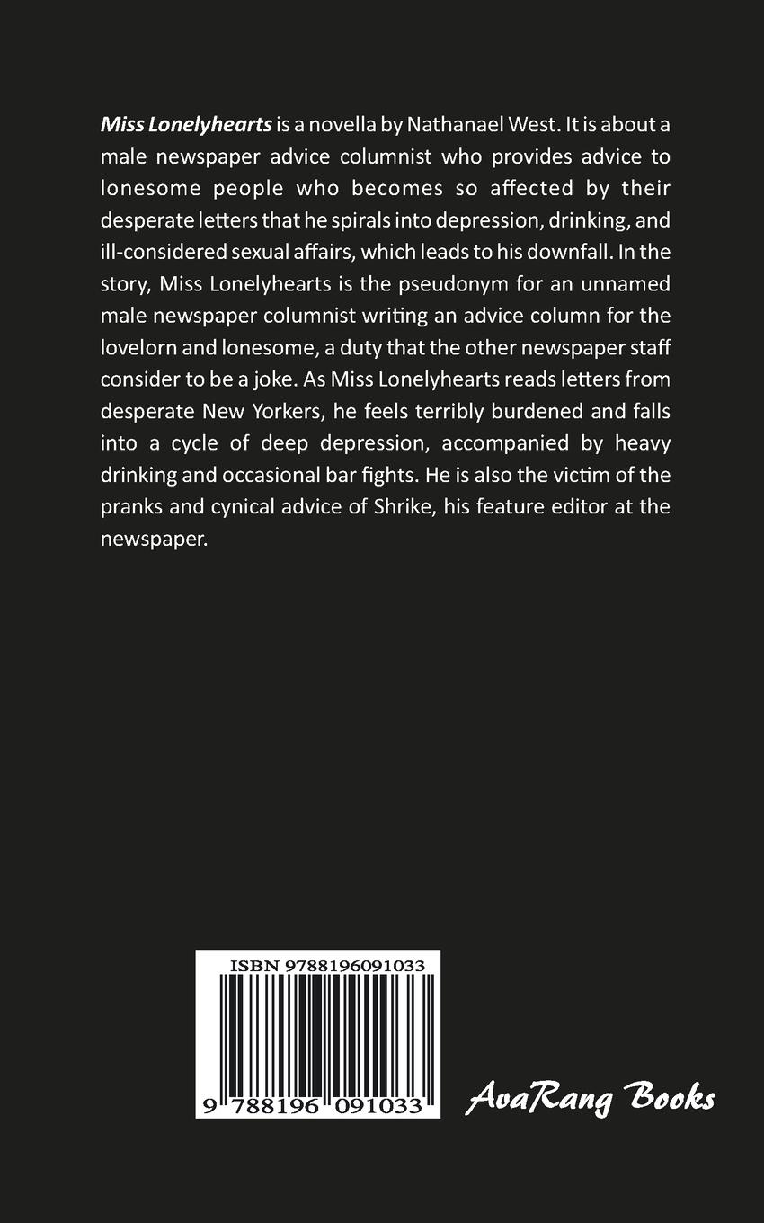Rückseitencover MISS LONELYHEARTS