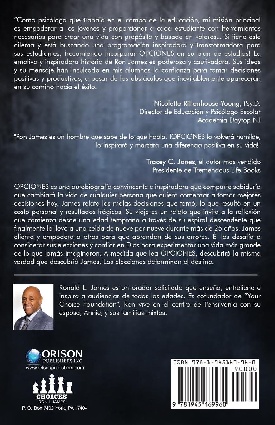 Rückseitencover Opciones/Choices