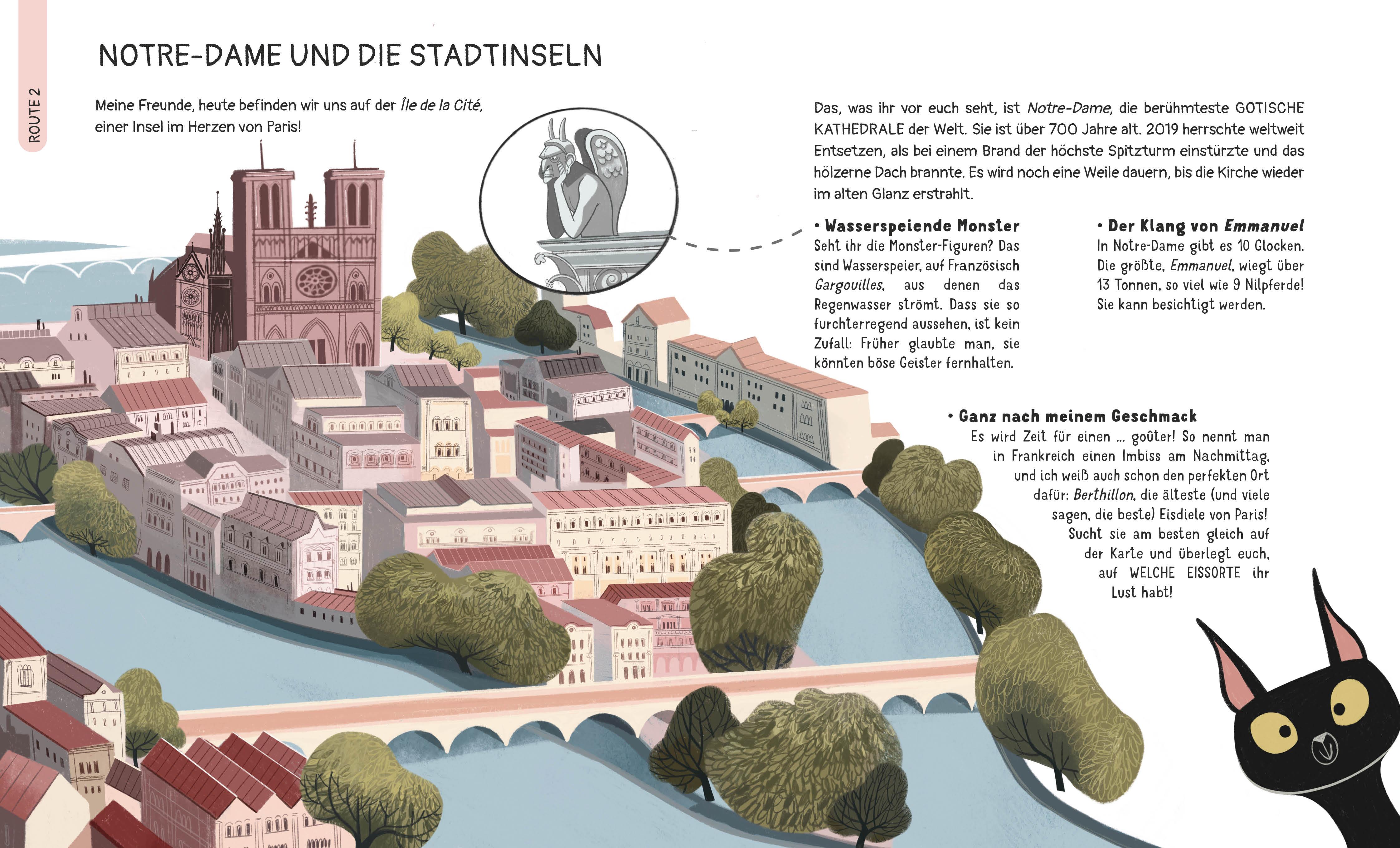 Beispielinhalt (Bild) Paris für kleine Entdecker. Reiseführer für Kinder