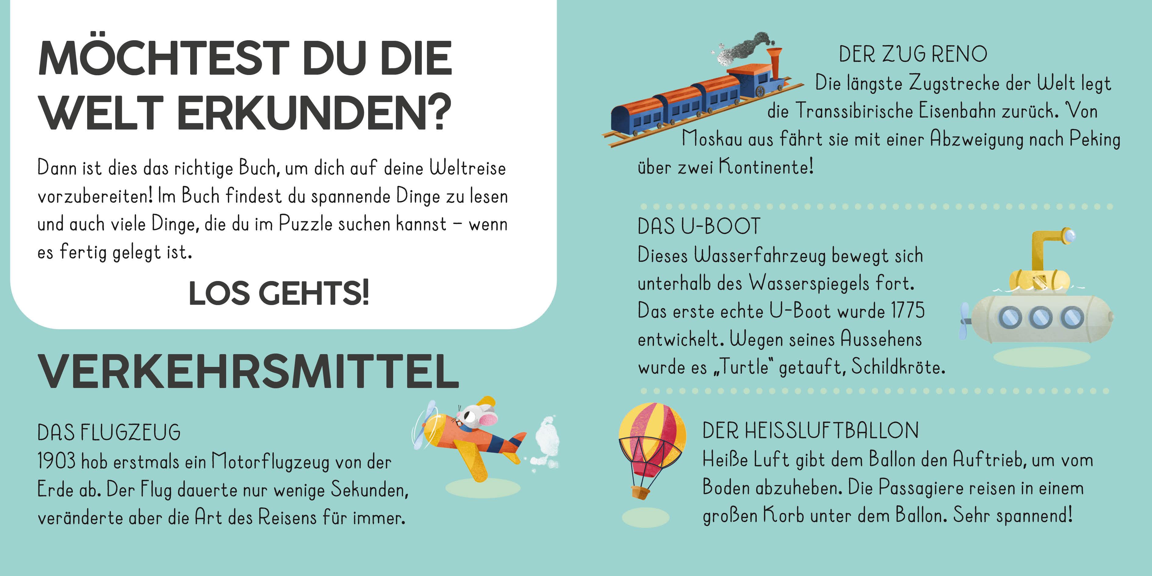 Beispielinhalt (Bild) Die Welt. Meine Erste Puzzle Box