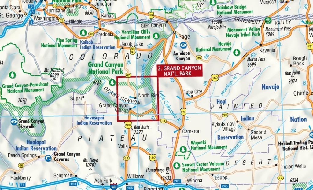 Beispielinhalt (Bild) American Southwest 1 : 3 000 000. Road Map + City Maps