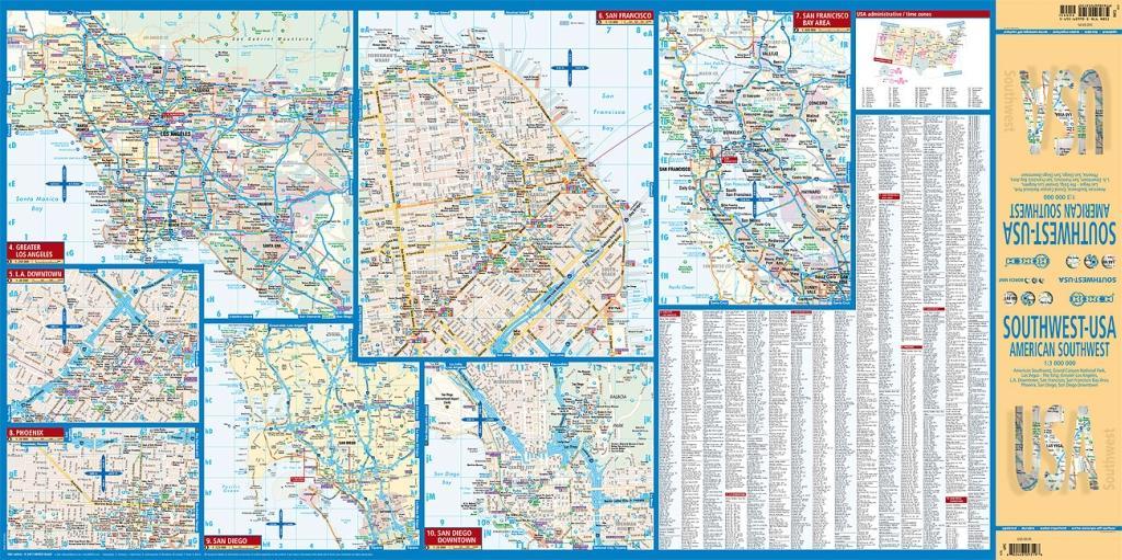 Beispielinhalt (Bild) American Southwest 1 : 3 000 000. Road Map + City Maps