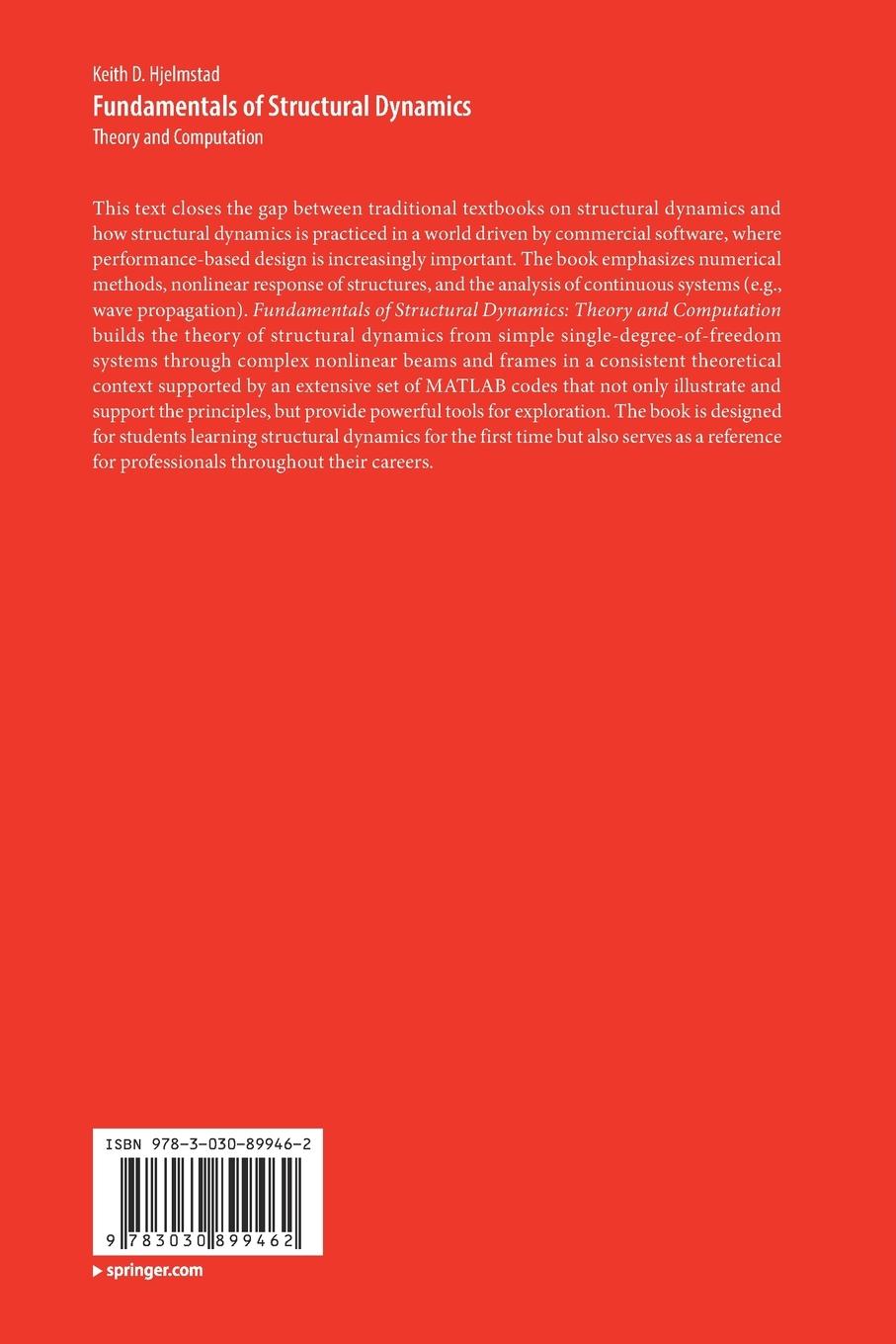 Rückseitencover Fundamentals of Structural Dynamics