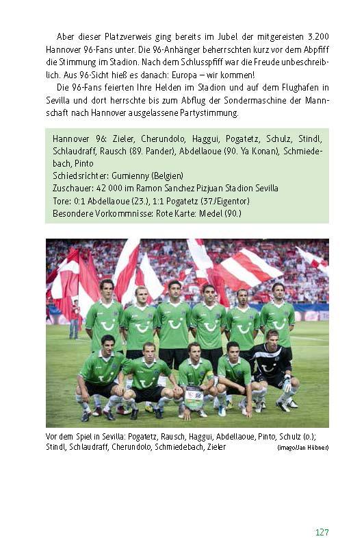Beispielinhalt (Bild) Hannover 96 - die 100 wichtigsten Spiele