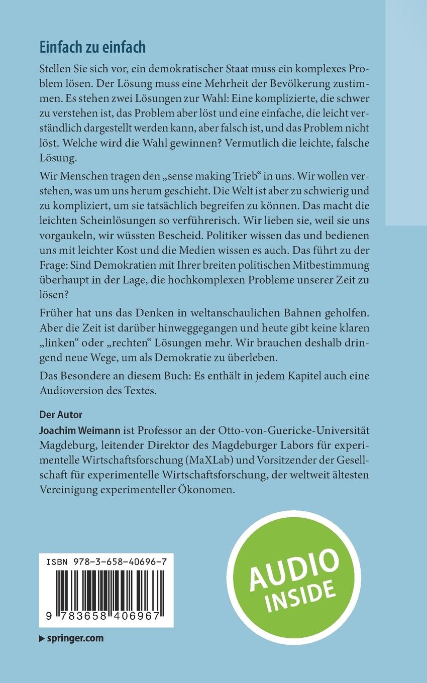 Rückseitencover Einfach zu einfach