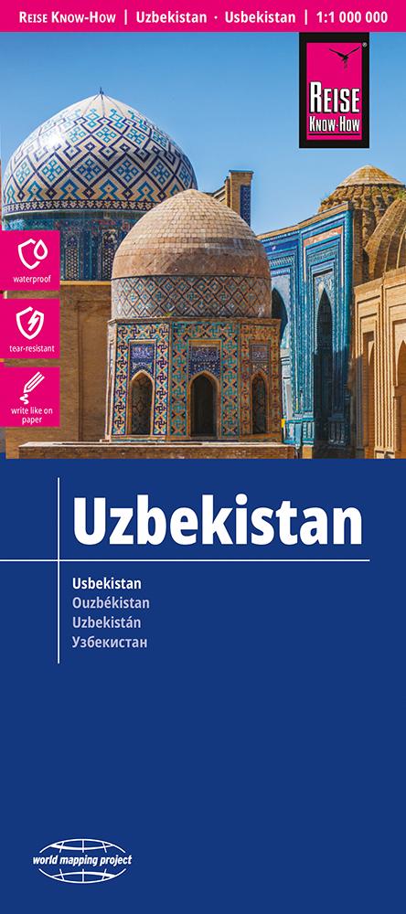 Vorderes Coverbild Reise Know-How Landkarte Usbekistan / Uzbekistan (1:1.000.000)
