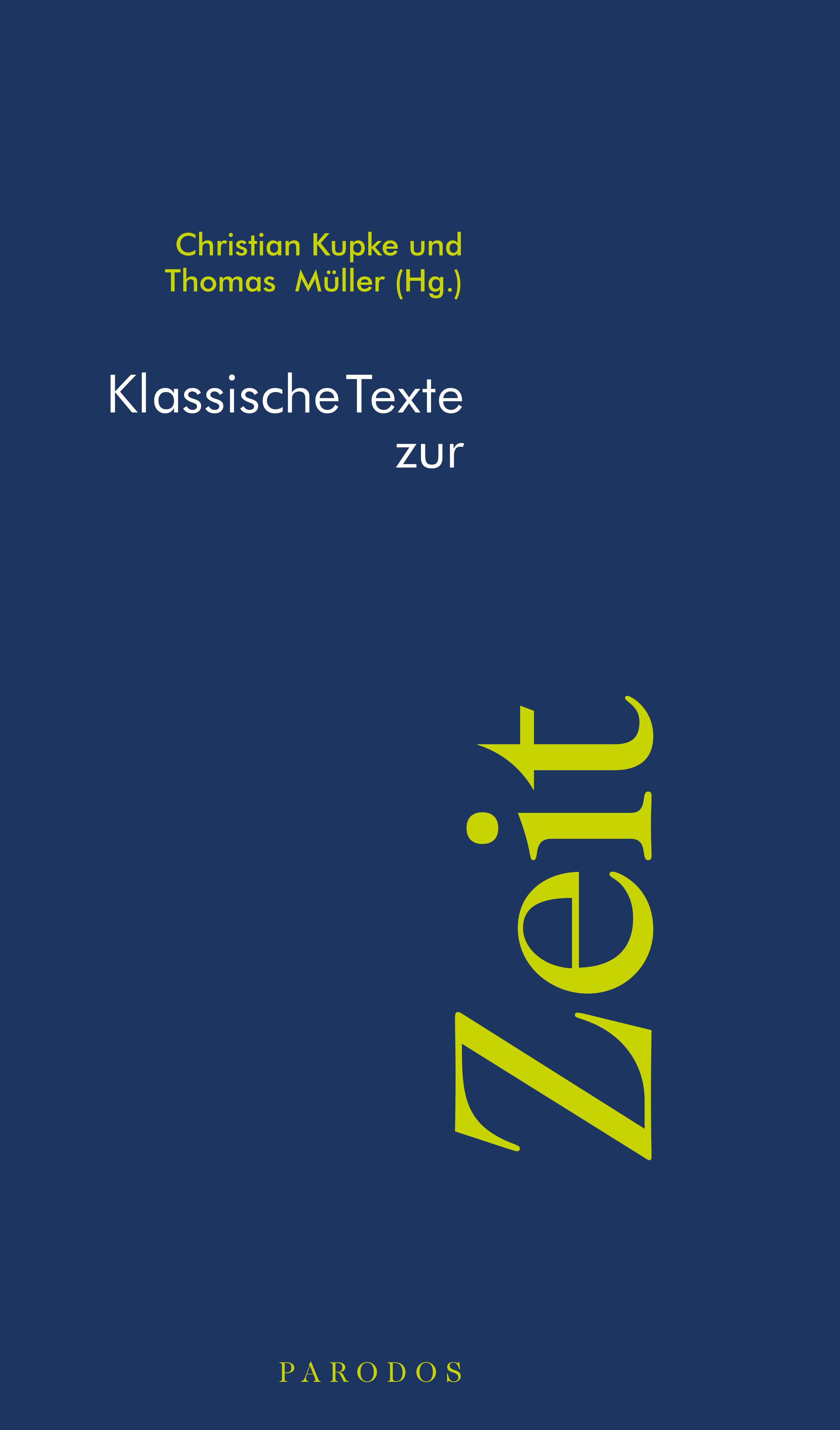 Vorderes Coverbild Klassische Texte zur Zeit