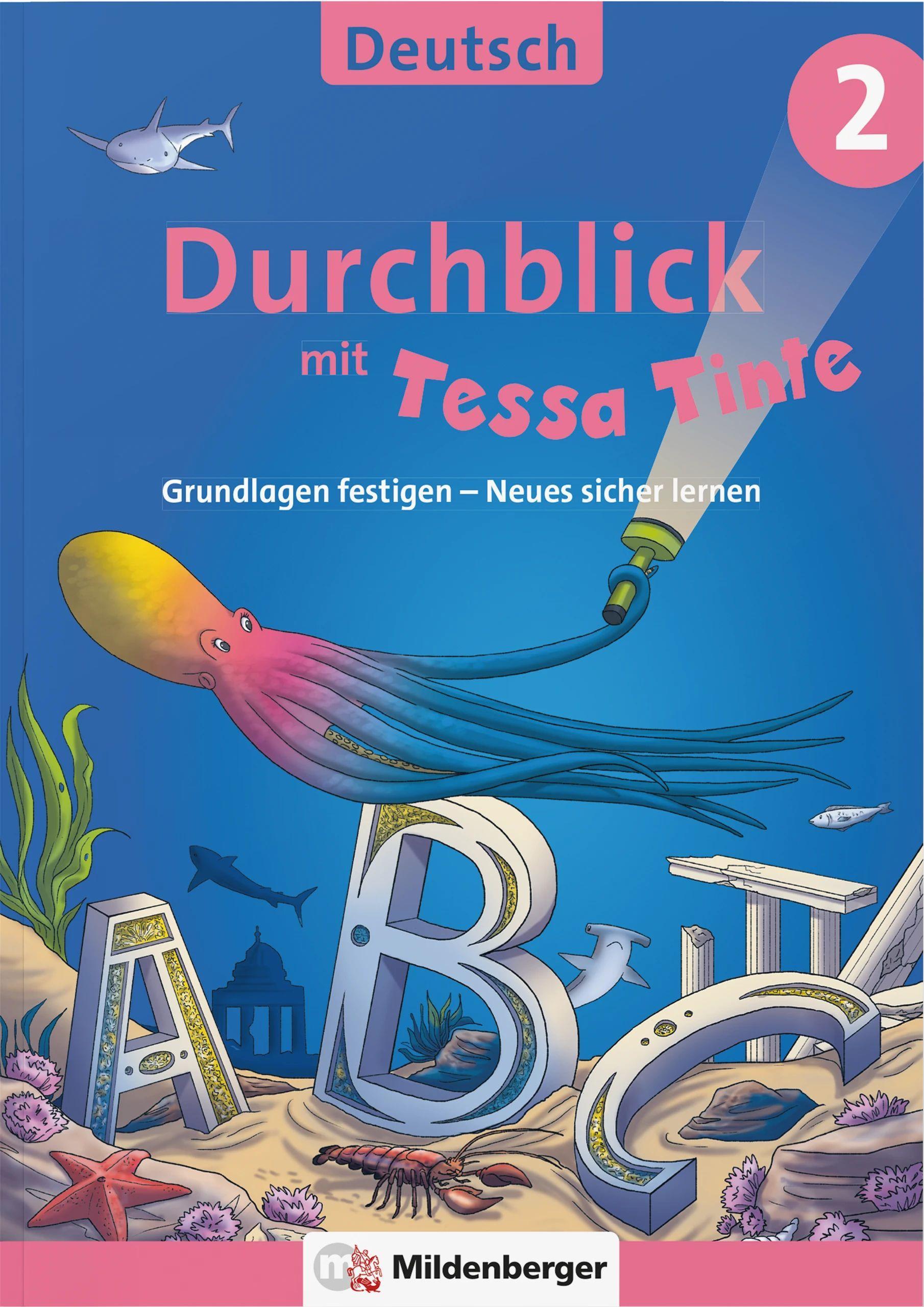 Vorderes Coverbild Durchblick in Deutsch 2 mit Tessa Tinte