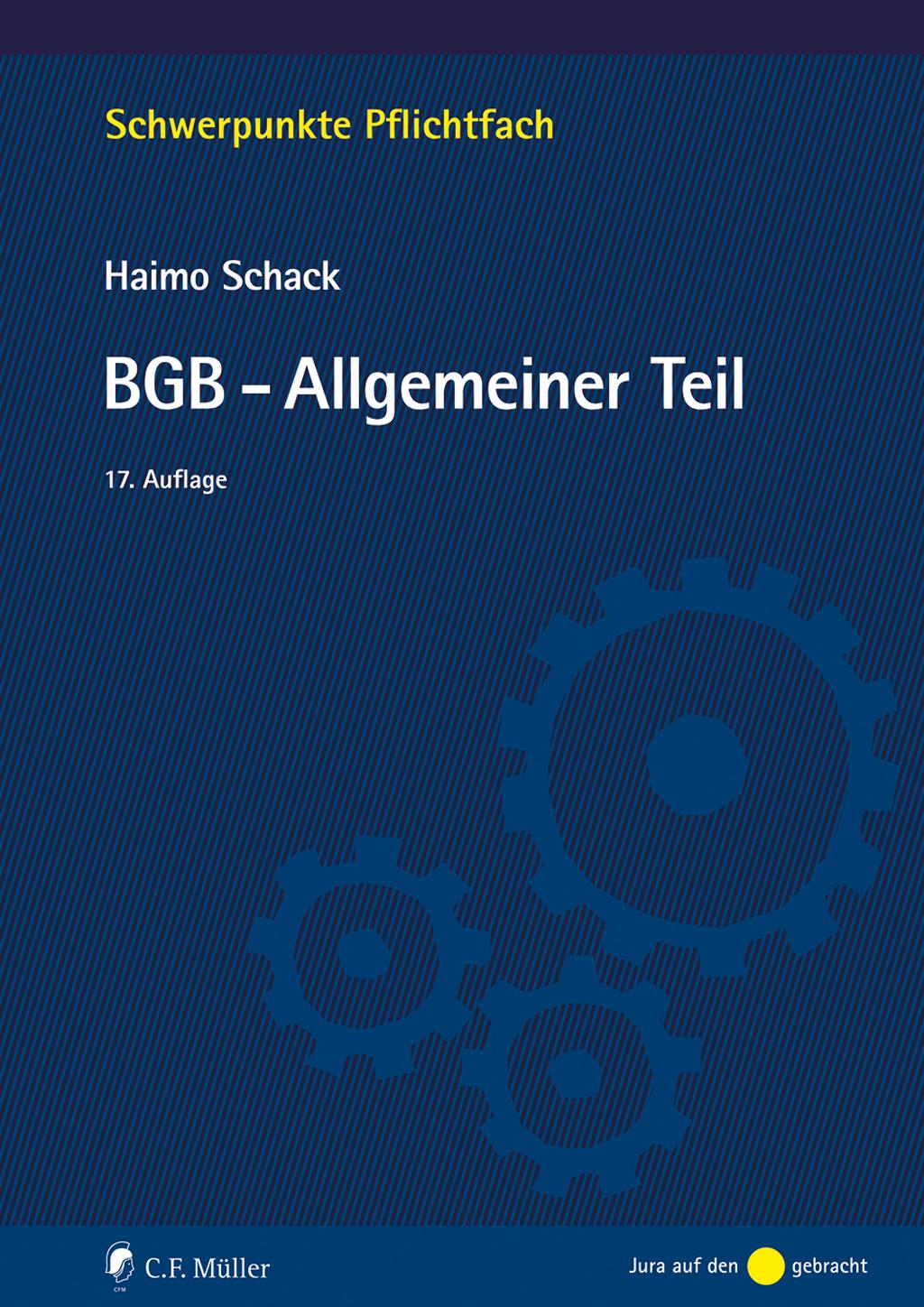 Vorderes Coverbild BGB-Allgemeiner Teil