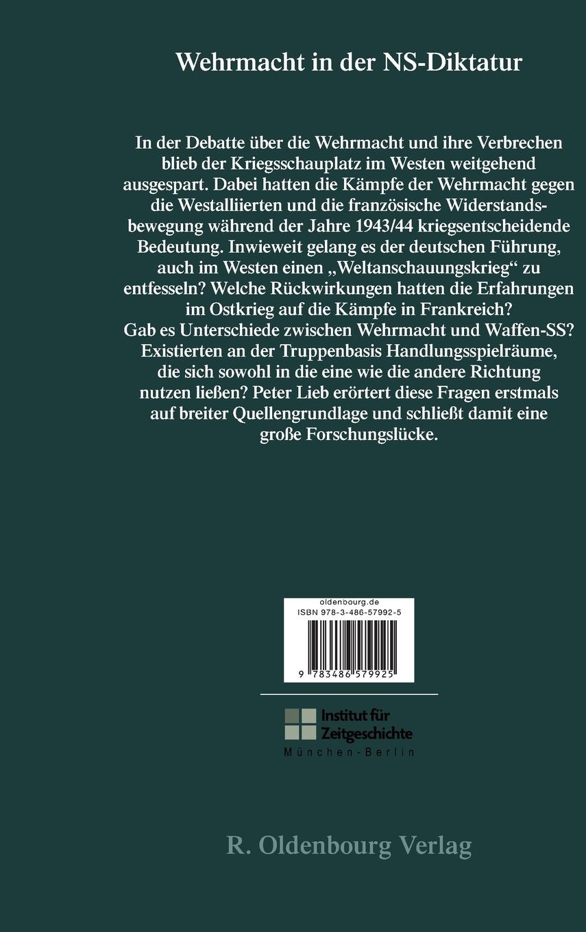 Rückseitencover Konventioneller Krieg oder NS-Weltanschauungskrieg?