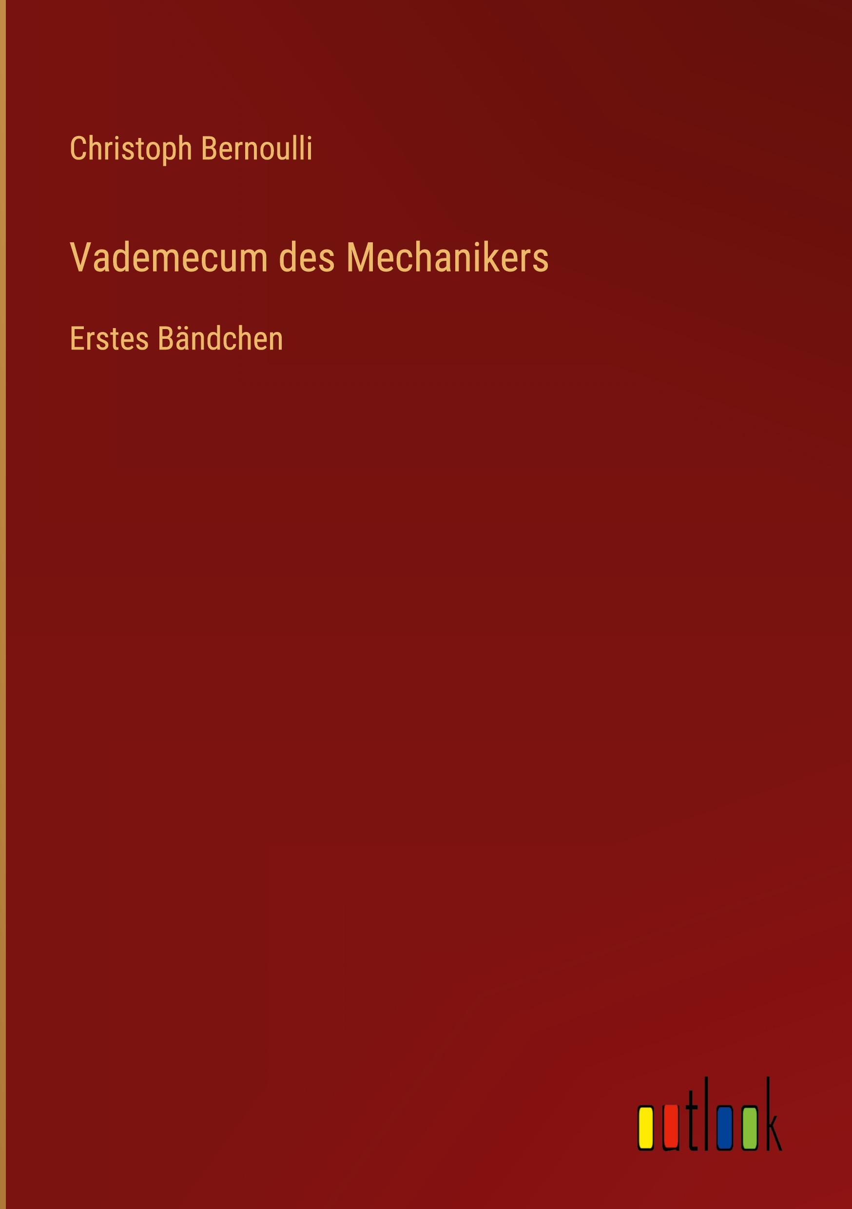 Vorderes Coverbild Vademecum des Mechanikers