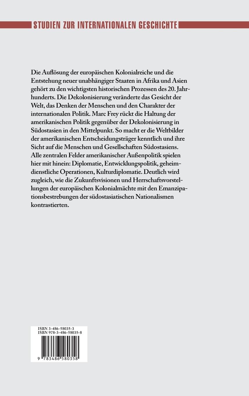 Rückseitencover Dekolonisierung in Südostasien
