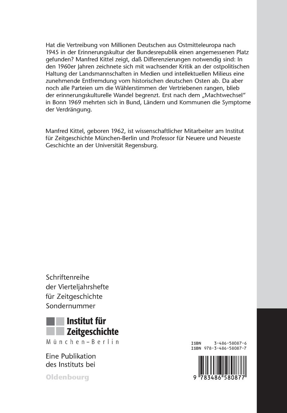 Rückseitencover Vertreibung der Vertriebenen?