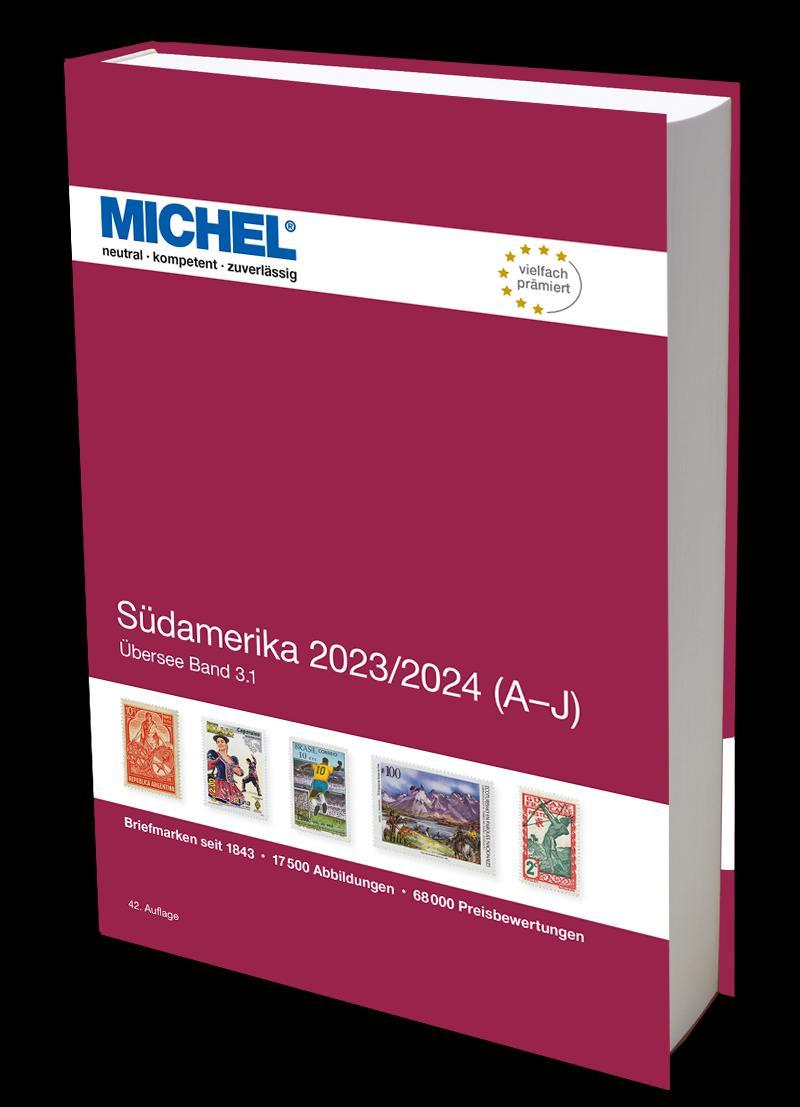 Vorderes Coverbild MICHEL Südamerika A-J 2023/2024