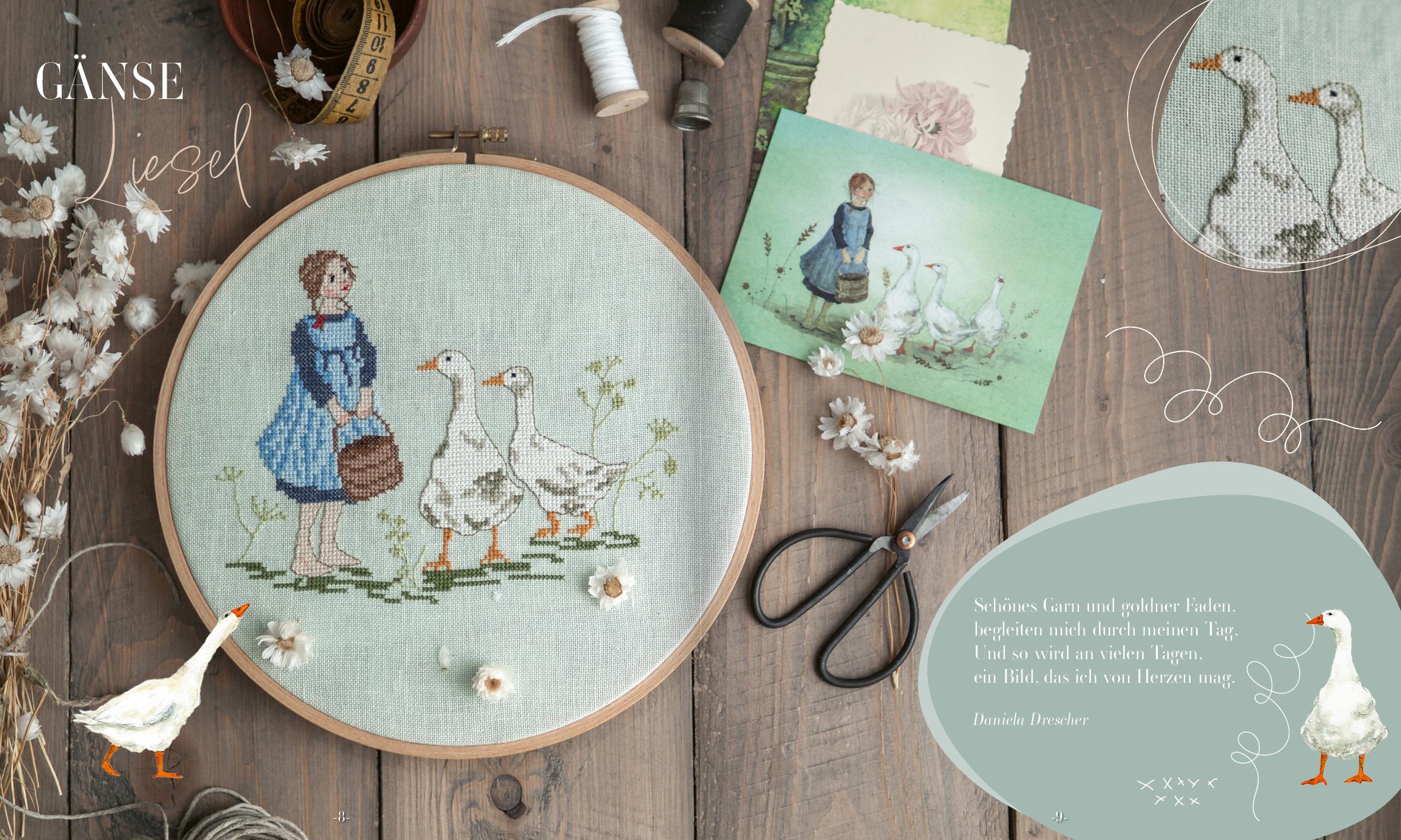 Beispielinhalt (Bild) Liebevolle Stickereien