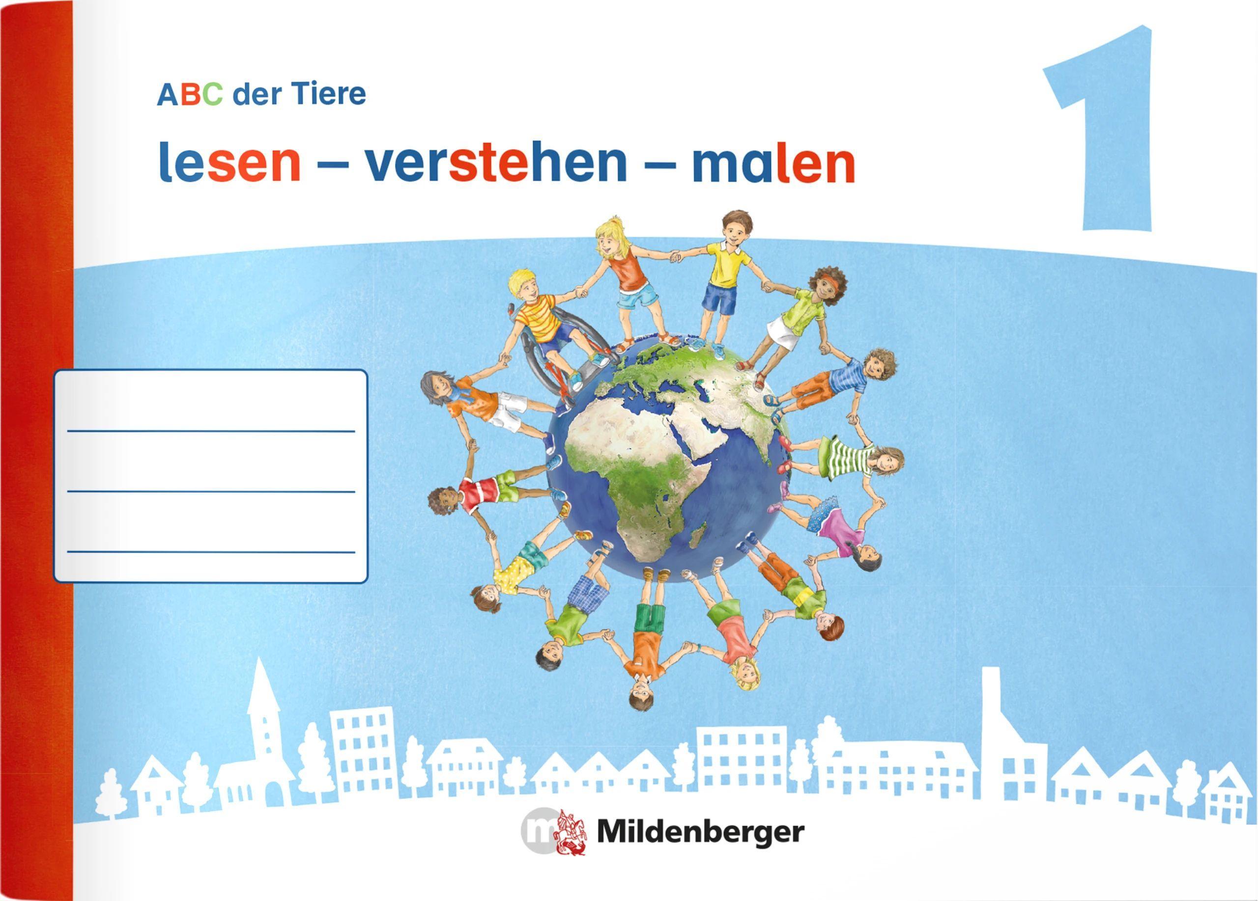 Vorderes Coverbild ABC der Tiere 1 Neubearbeitung · lesen - verstehen - malen