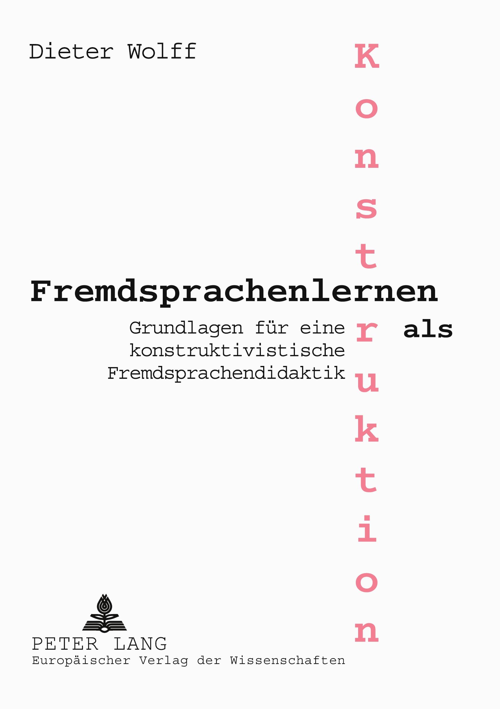 Vorderes Coverbild Fremdsprachenlernen als Konstruktion