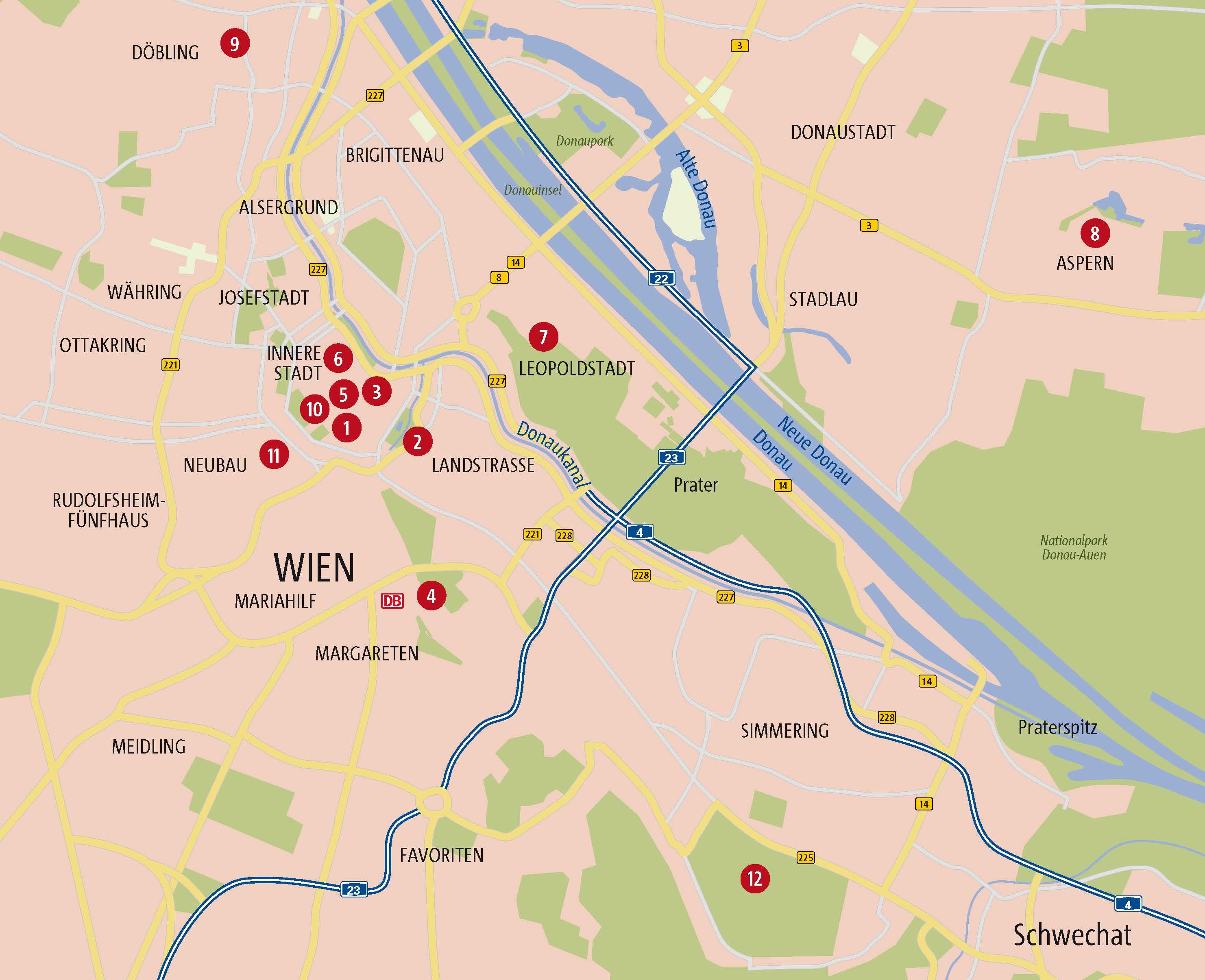 Beispielinhalt (Bild) Zu Fuß durch Wien