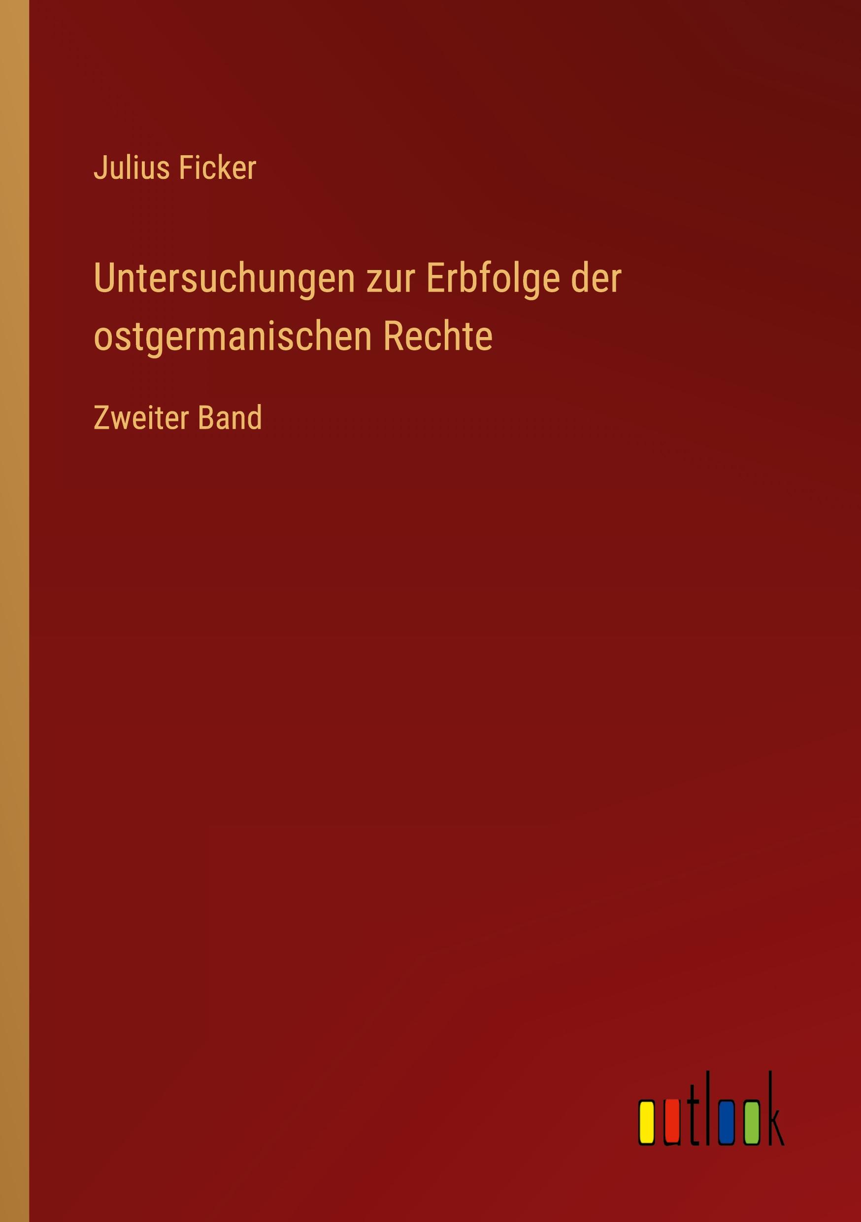 Vorderes Coverbild Untersuchungen zur Erbfolge der ostgermanischen Rechte