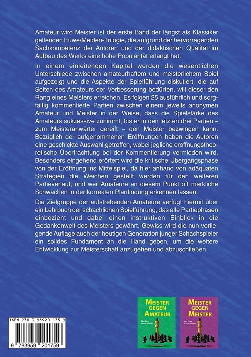 Rückseitencover Amateur wird Meister