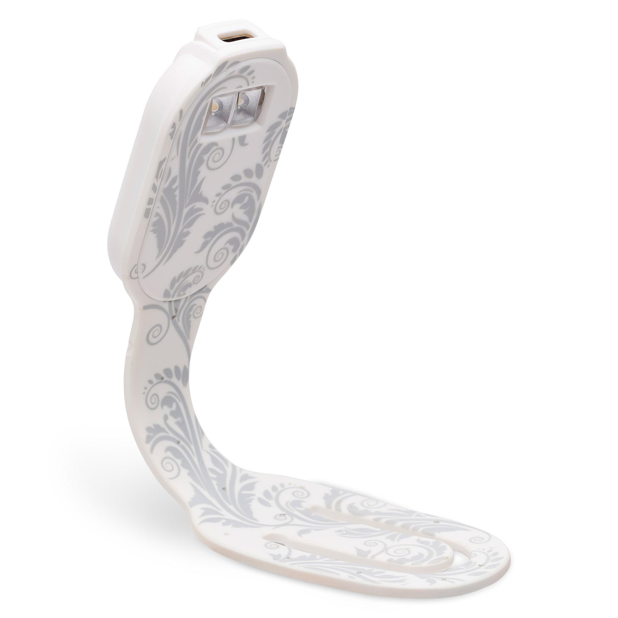 Vorderes Coverbild Flexilight RC (White Flowers) - wiederaufladbares Leselicht - 2 in 1 Leselampe & Lesezeichen - LED Leselicht - Geschenk für Leser, Buchliebhaber - Deutsche Ausgabe