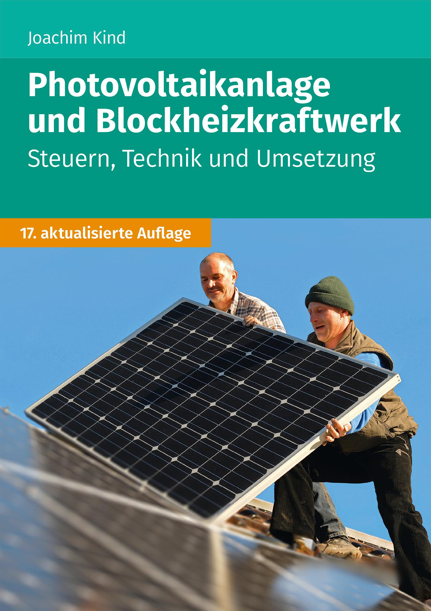 Vorderes Coverbild Photovoltaikanlage und Blockheizkraftwerk