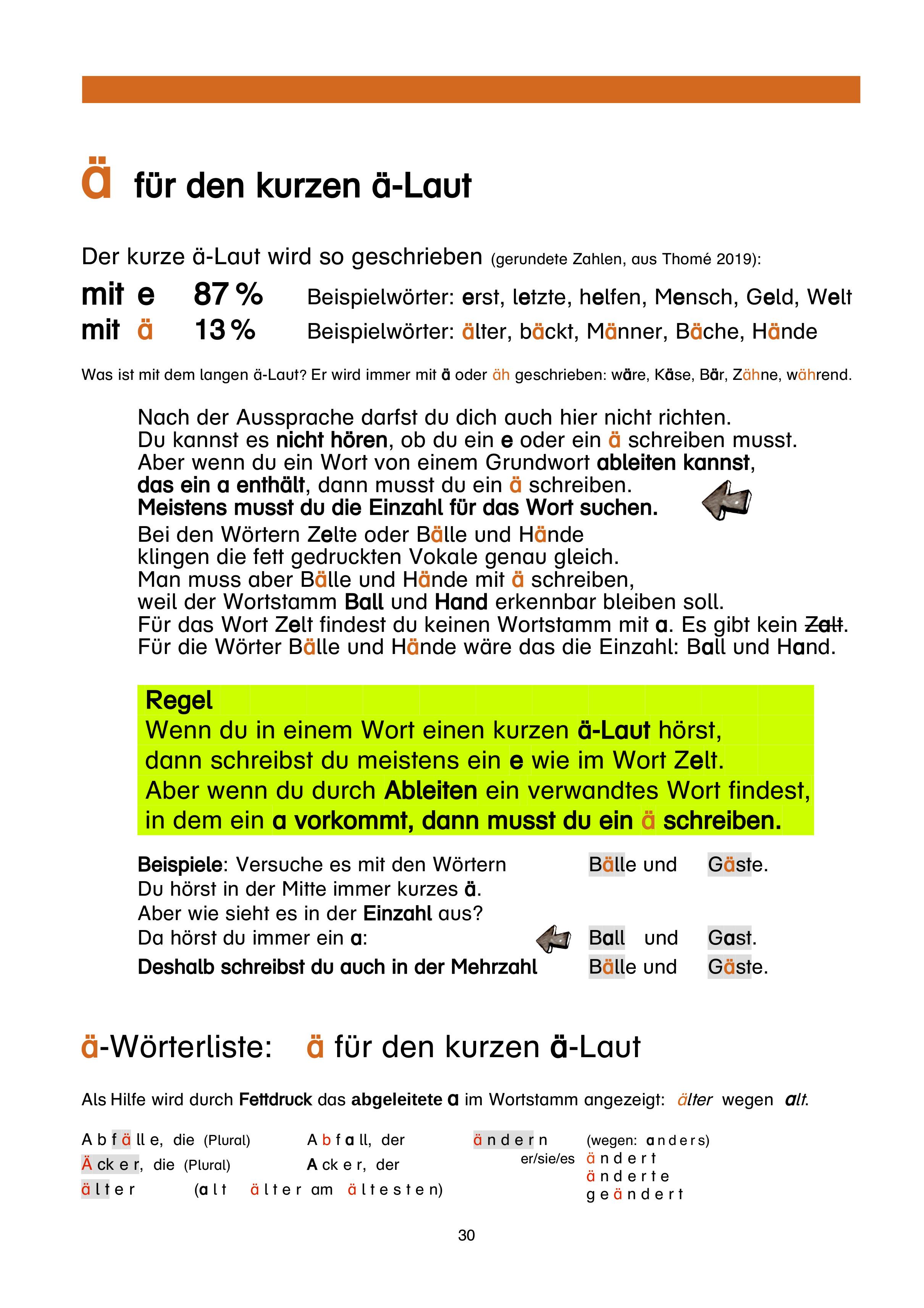 Beispielinhalt (Bild) Wortstämme