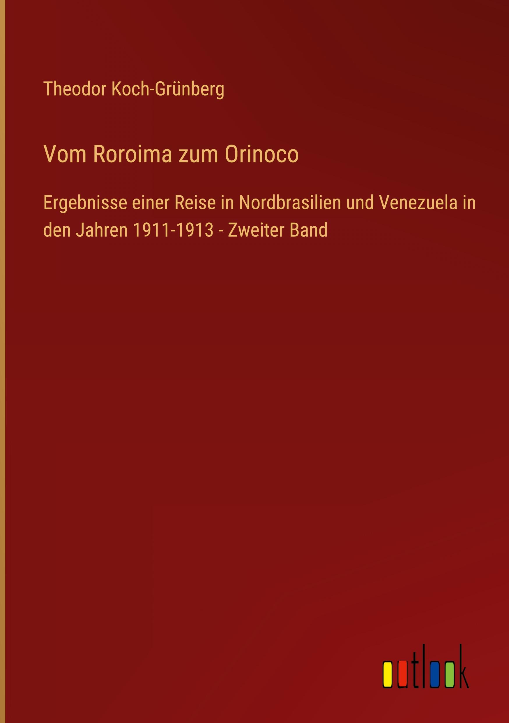 Vorderes Coverbild Vom Roroima zum Orinoco