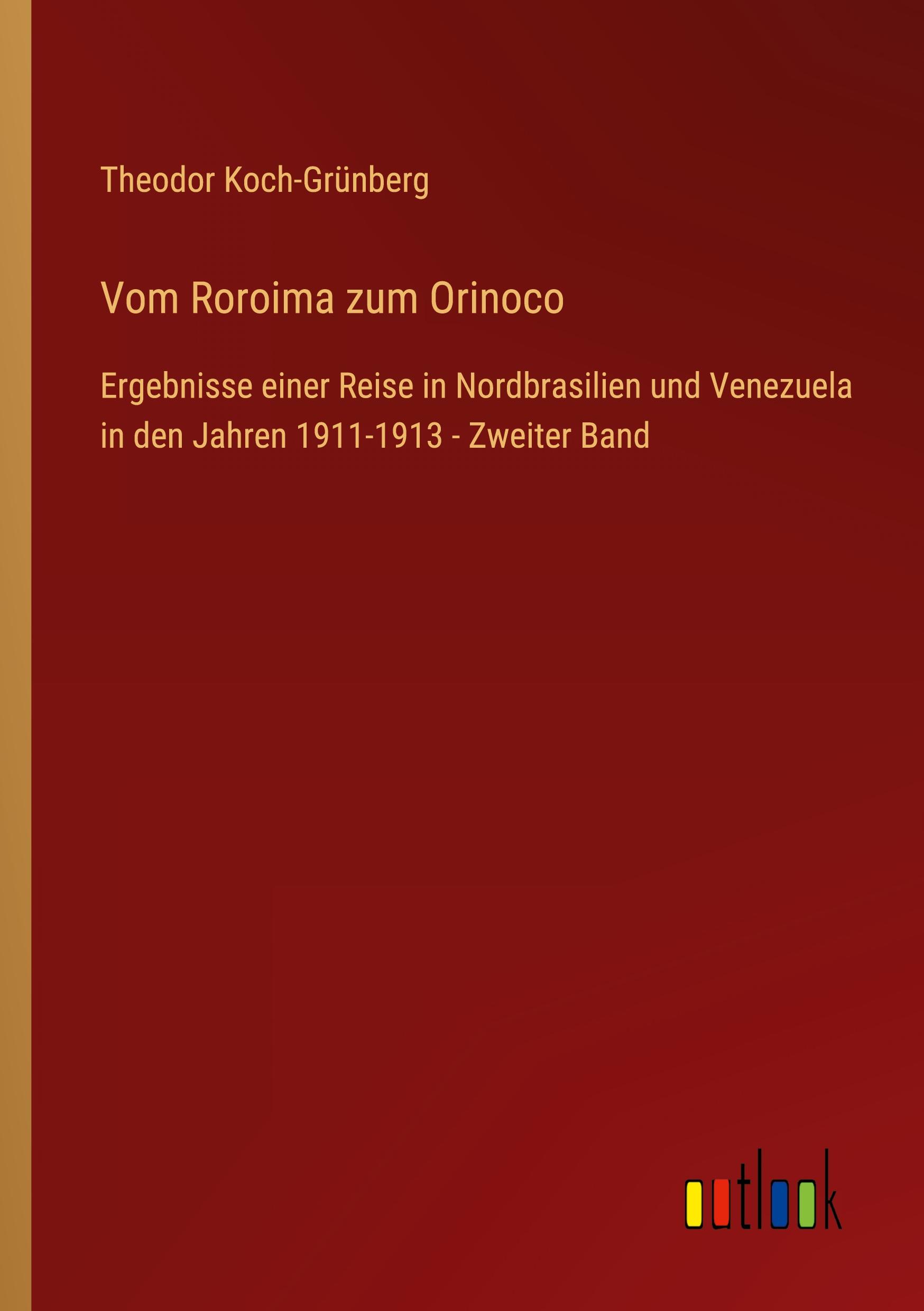 Vorderes Coverbild Vom Roroima zum Orinoco