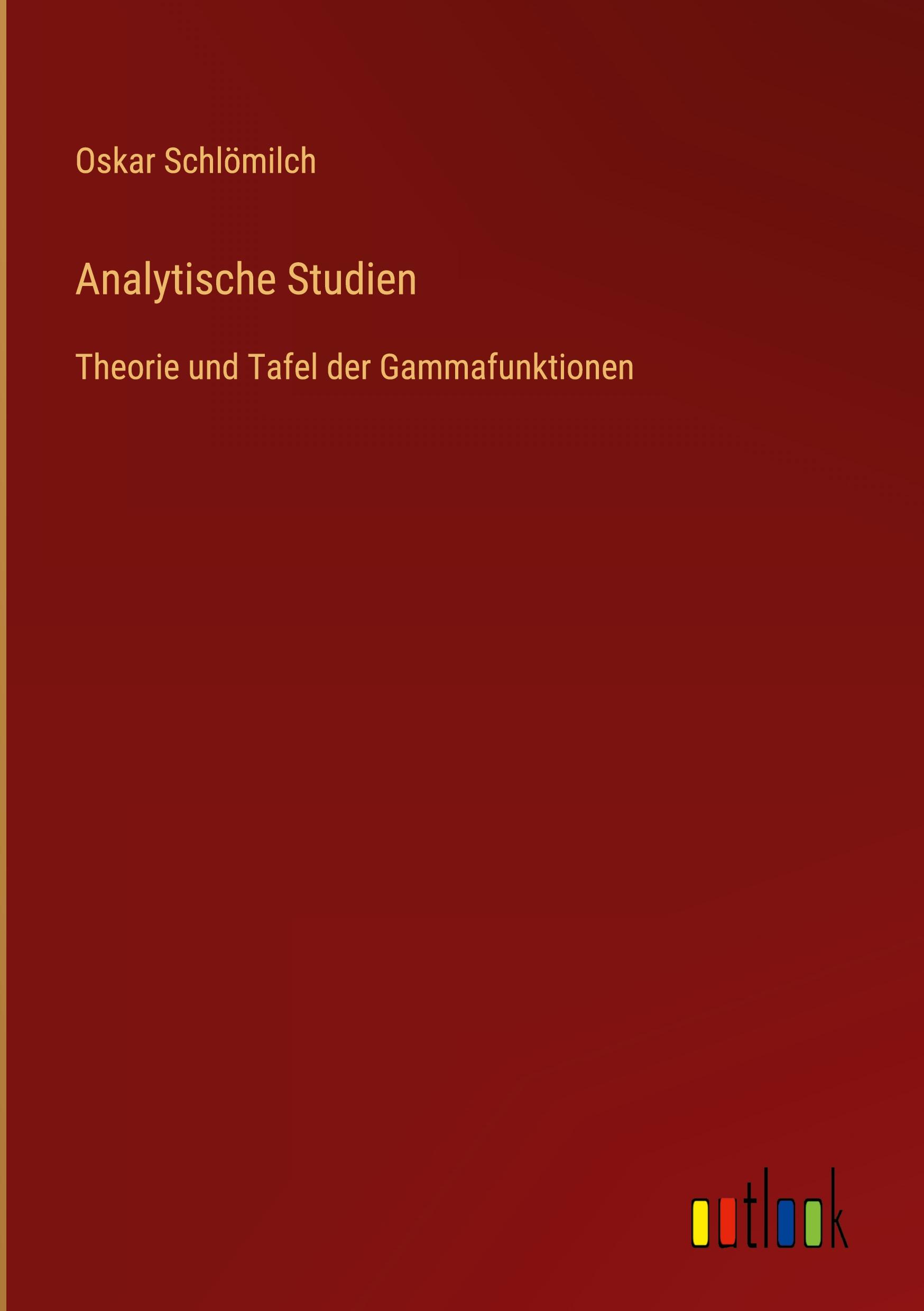 Vorderes Coverbild Analytische Studien