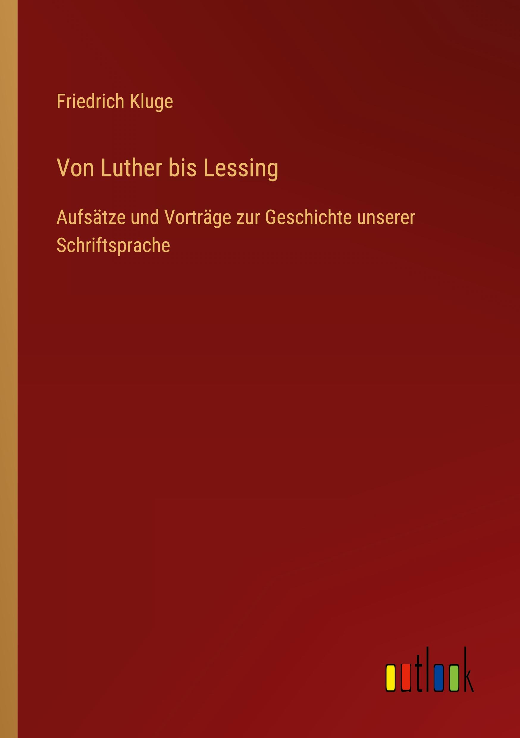 Vorderes Coverbild Von Luther bis Lessing