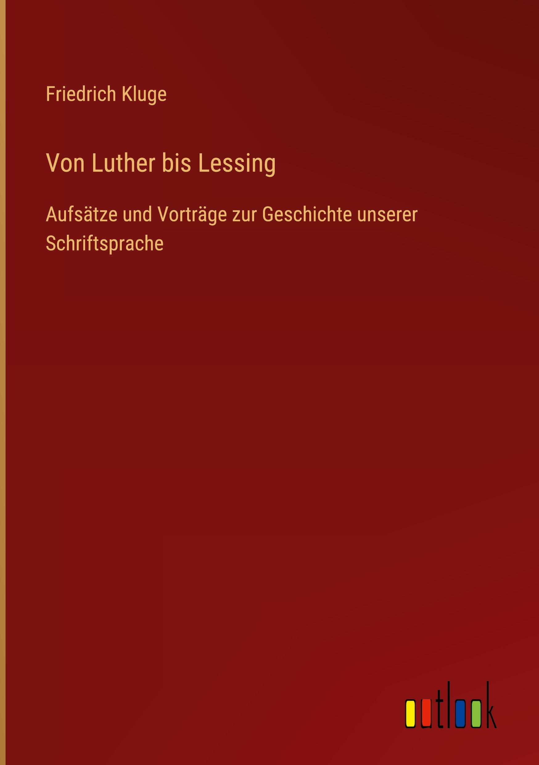 Vorderes Coverbild Von Luther bis Lessing