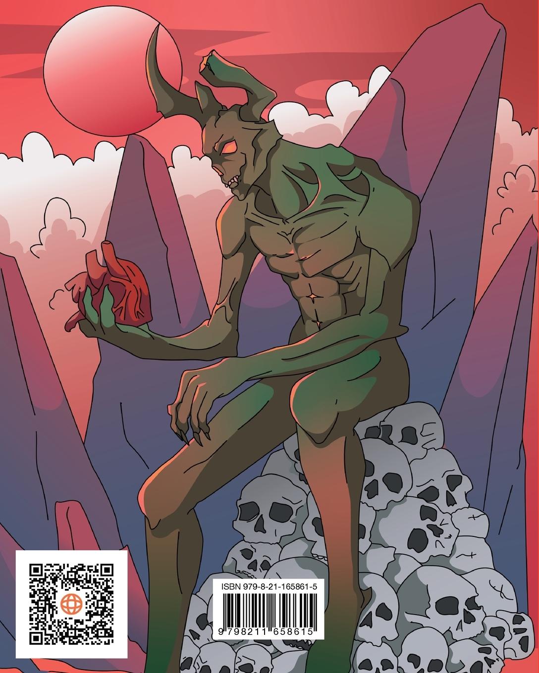 Rückseitencover Bloody Nightmares Horror Coloring Book for Adults