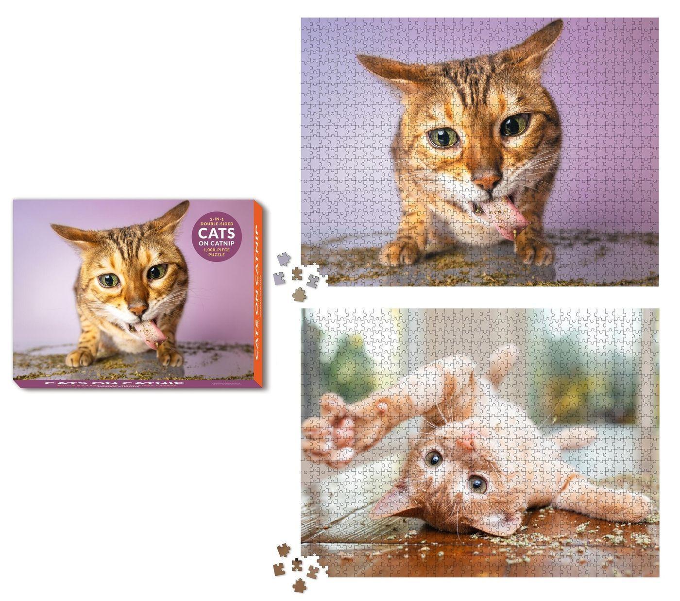 Vorderes Coverbild Cats on Catnip 2-In-1 Double-Sided 1,000-Piece Puzzle