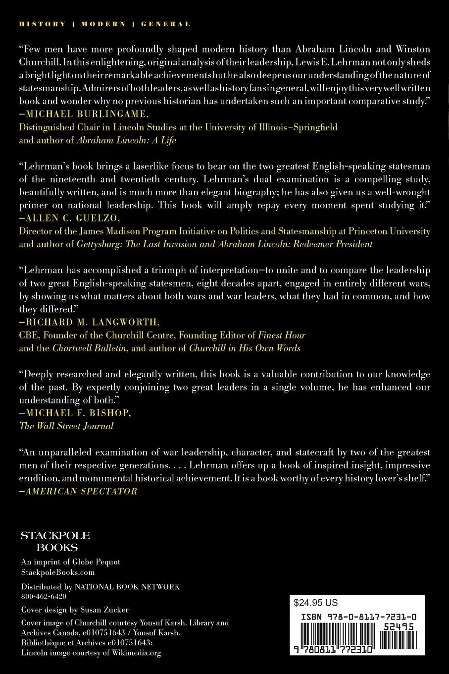 Rückseitencover Lincoln & Churchill