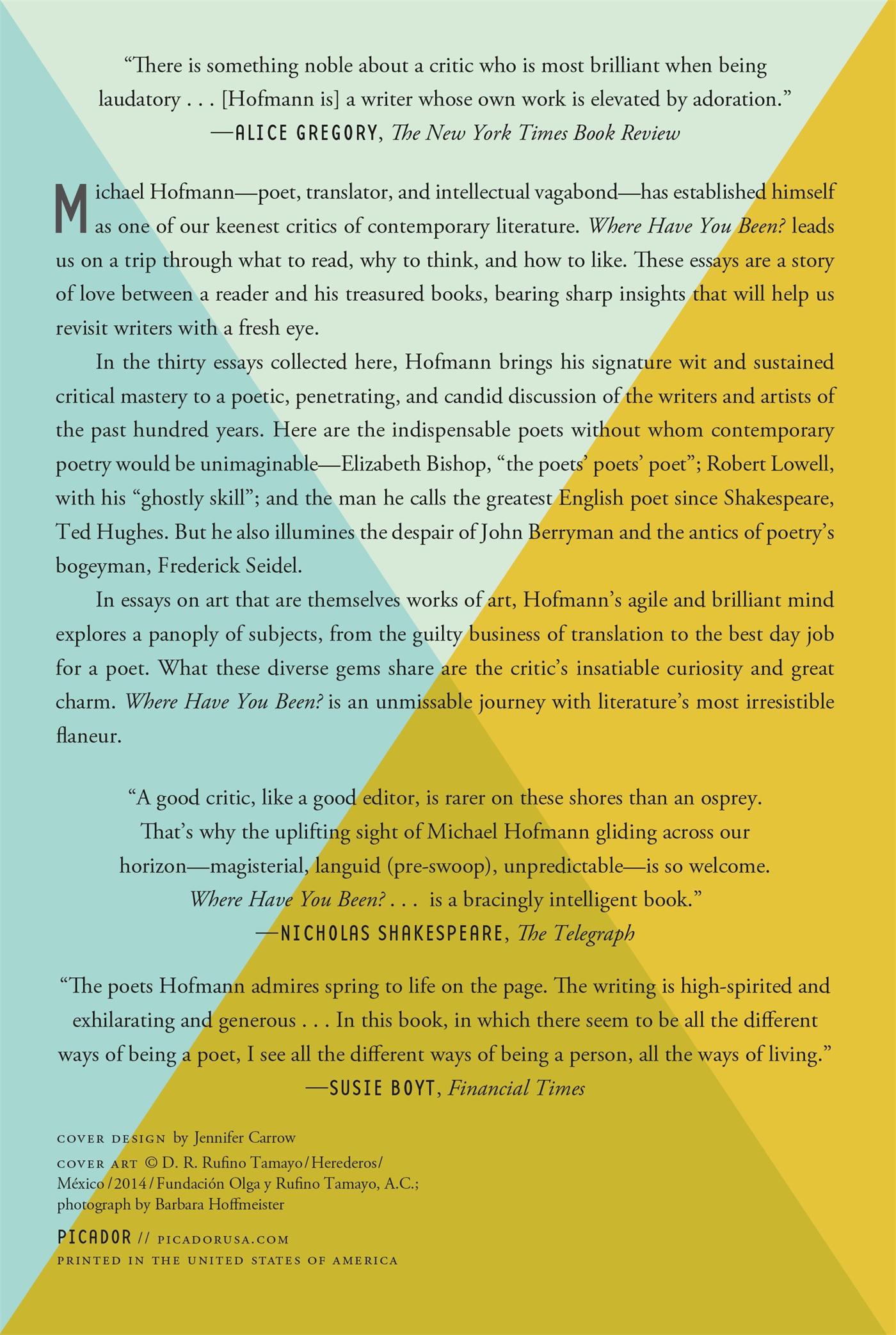 Rückseitencover Where Have You Been?