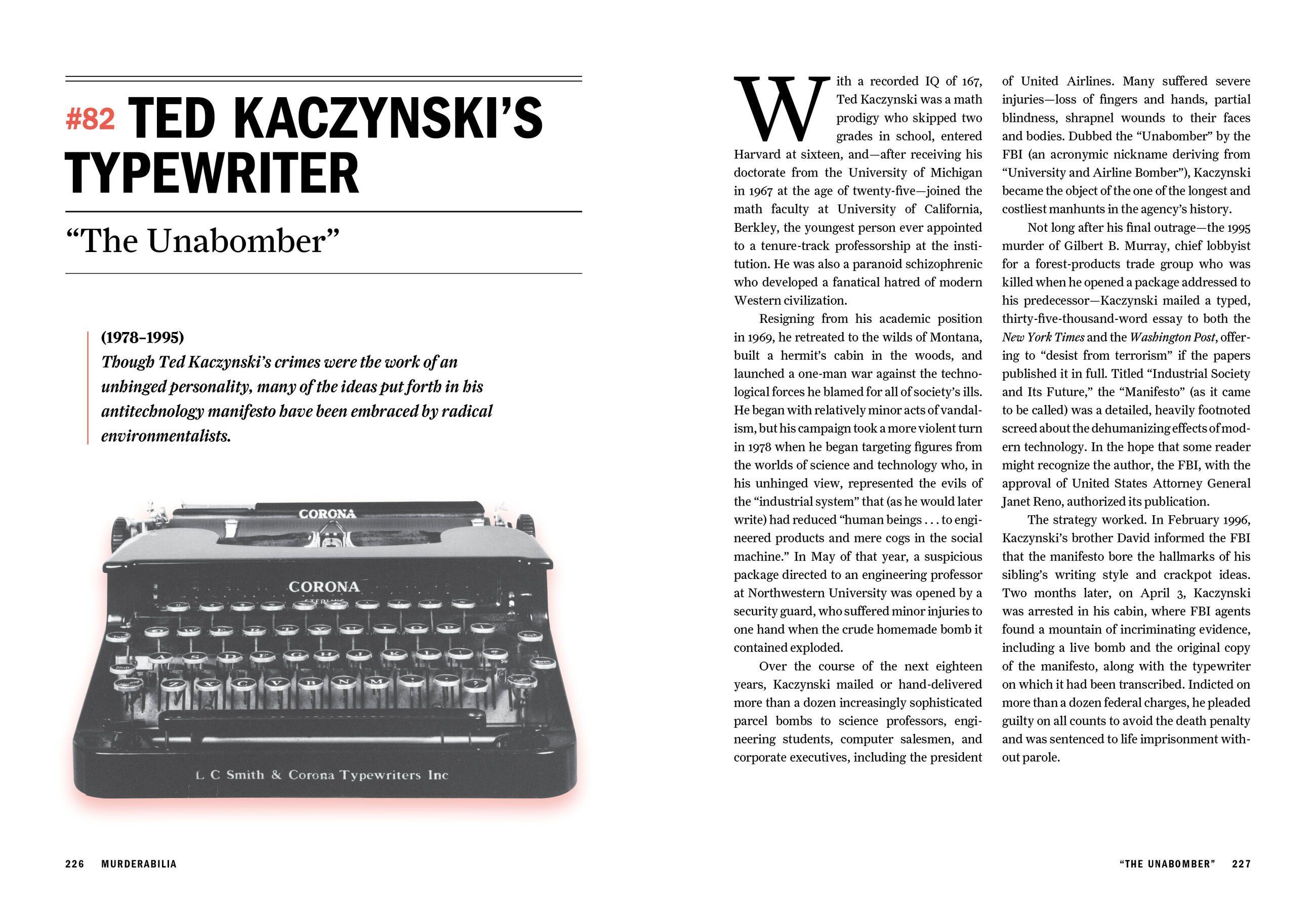 Beispielinhalt (Bild) Murderabilia