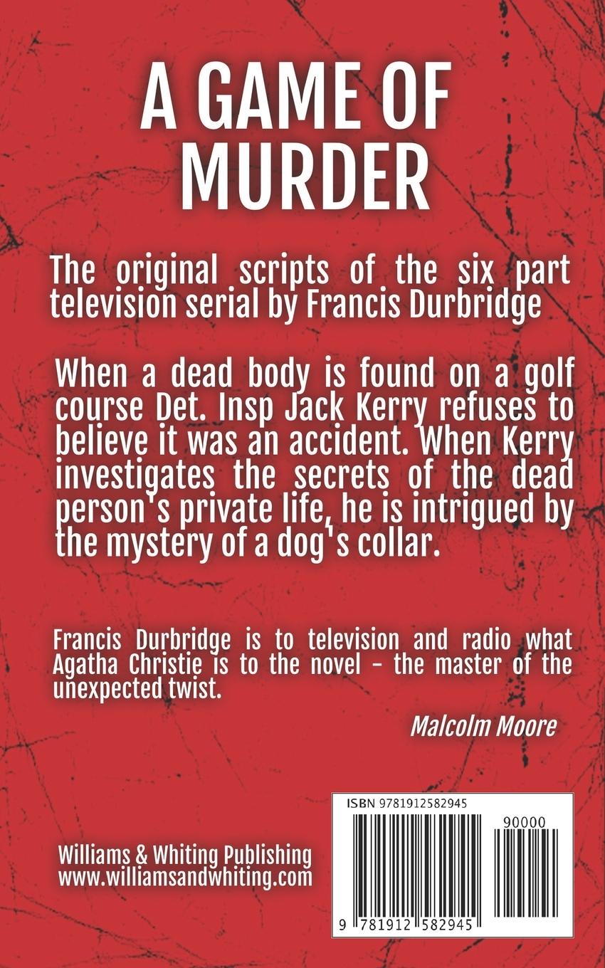 Rückseitencover A Game Of Murder (Scripts of the six part television serial)