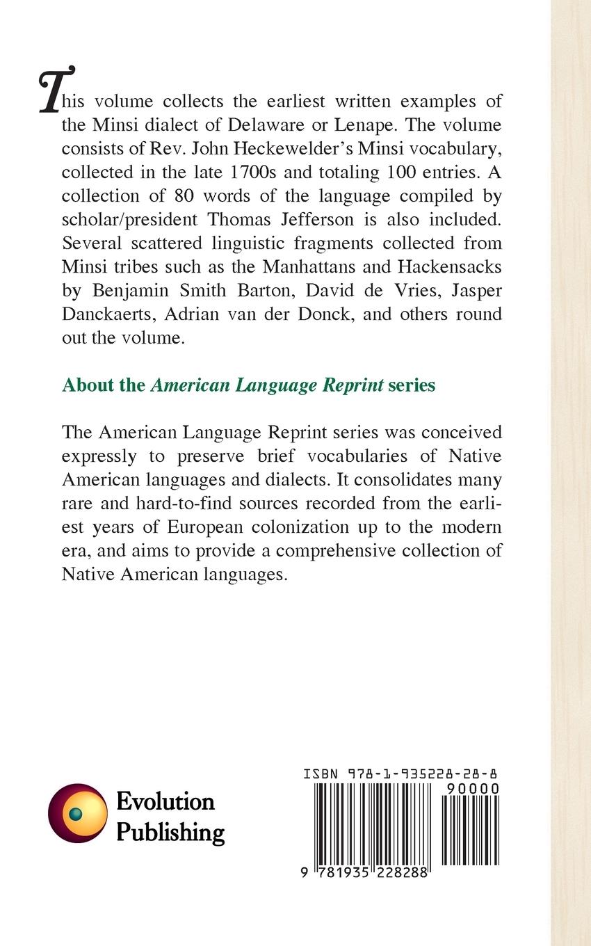 Rückseitencover Early Fragments of Minsi Delaware