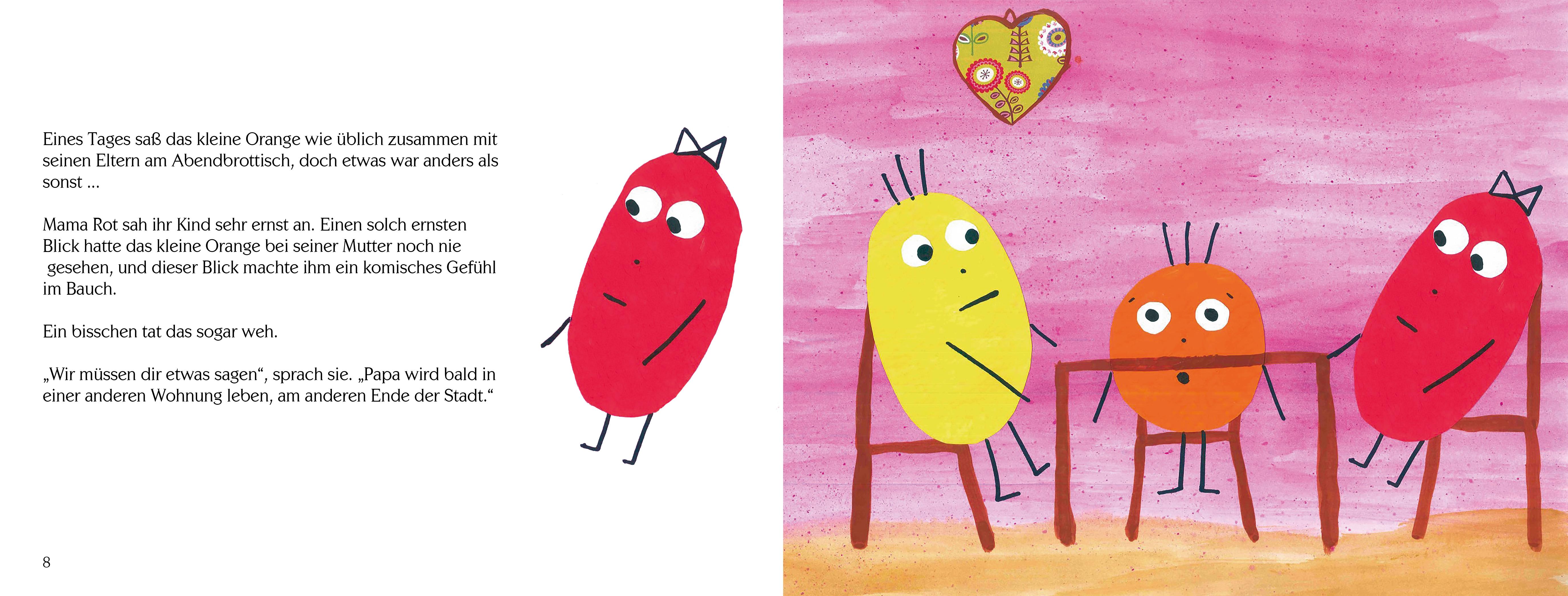 Beispielinhalt (Bild) Die Sehnsucht des kleinen Orange + Das kleine Kunterbunt