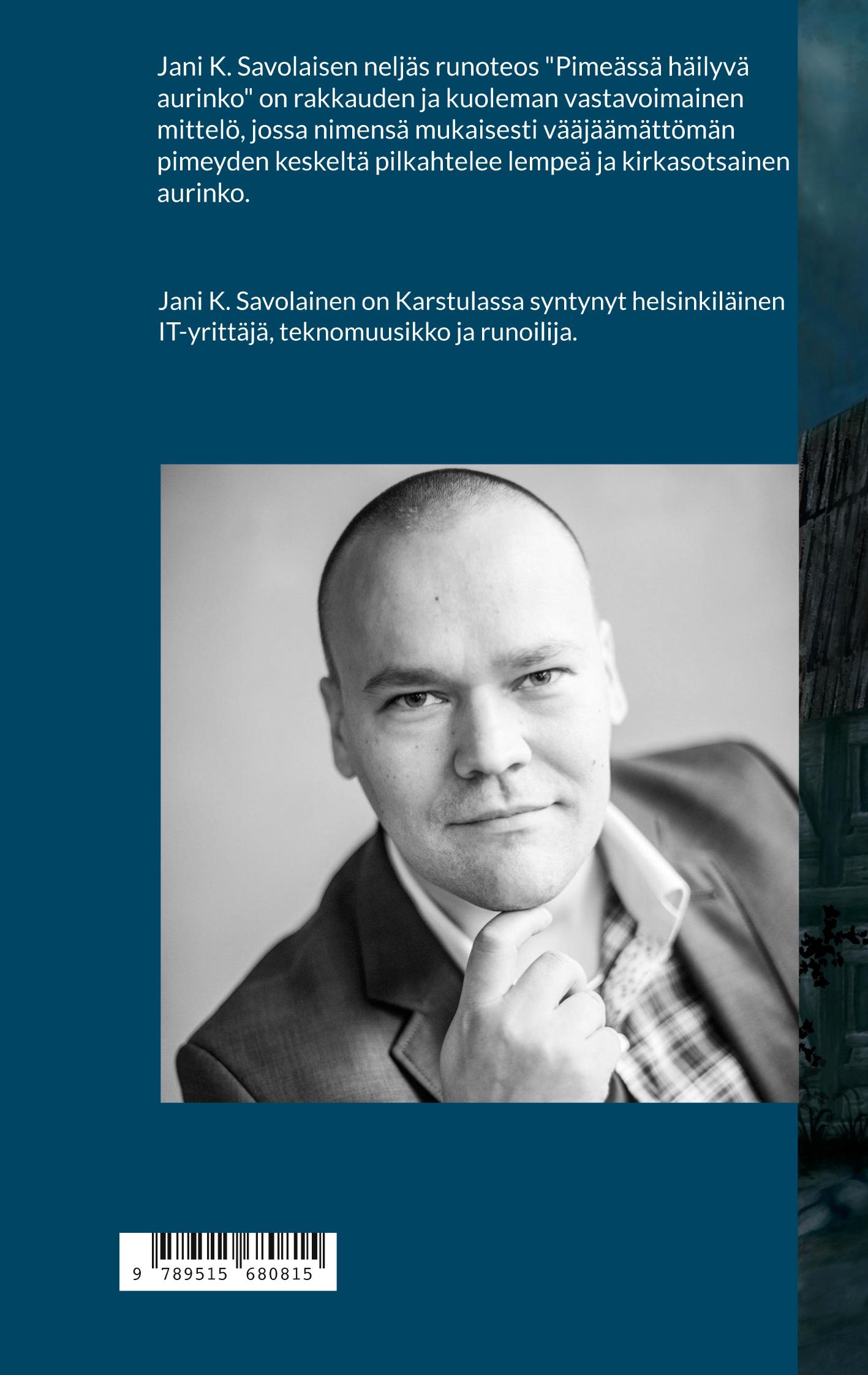 Rückseitencover Pimeässä häilyvä aurinko