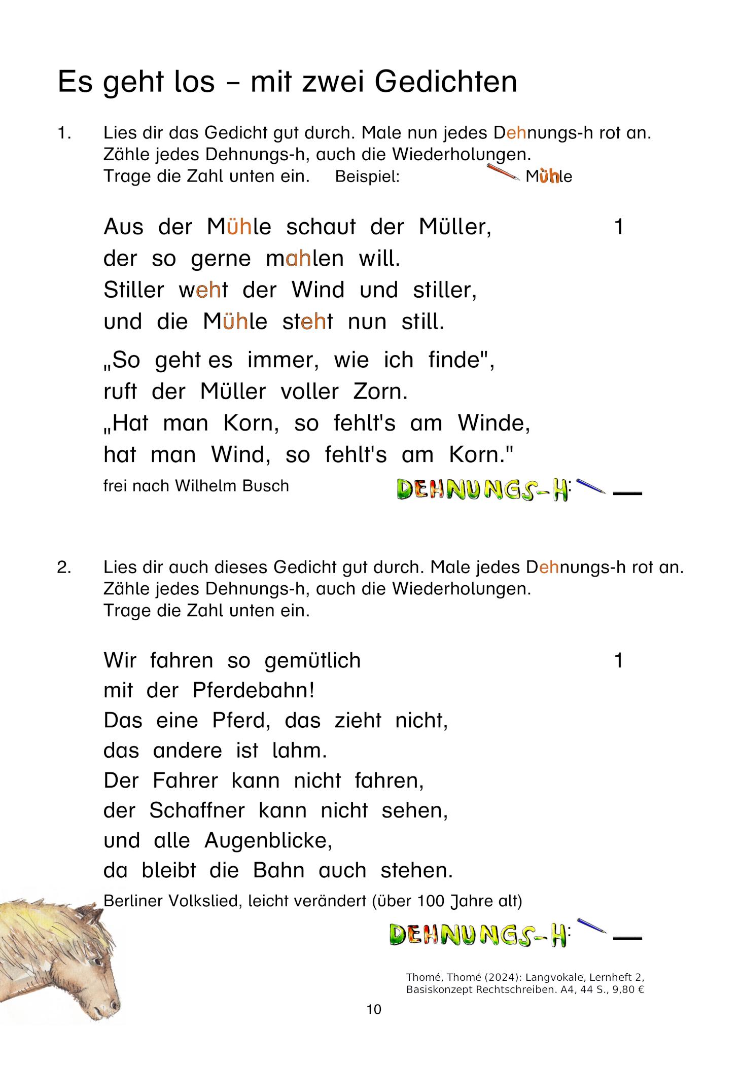 Beispielinhalt (Bild) Langvokale