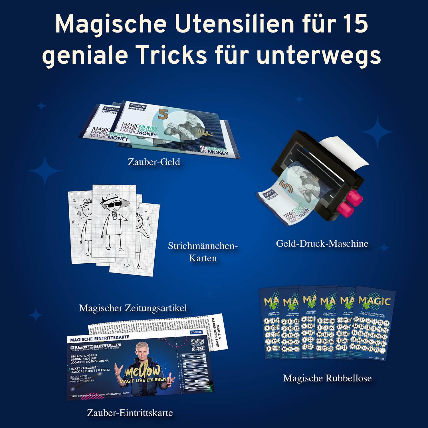 Beispielinhalt (Bild) MAGIC to go - Zauberkasten