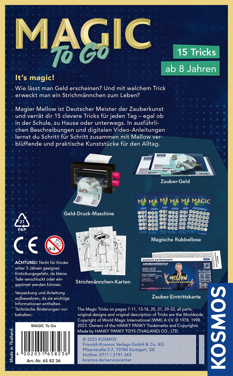 Rückseitencover MAGIC to go - Zauberkasten