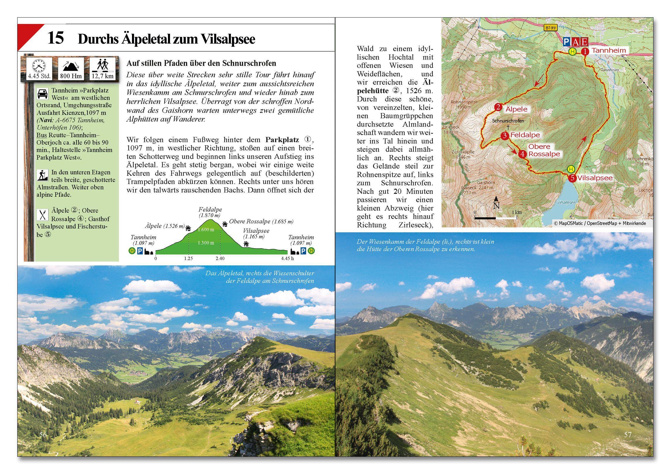 Beispielinhalt (Bild) Lieblings-Wanderungen Tannheimer Tal