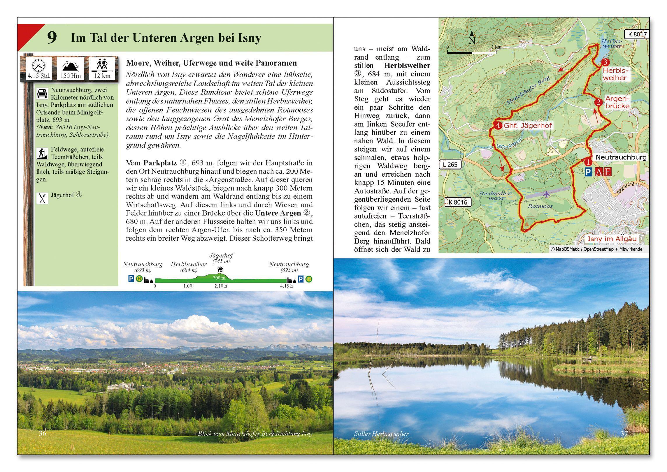 Beispielinhalt (Bild) Leichte Wanderungen Westallgäu und Oberstaufen