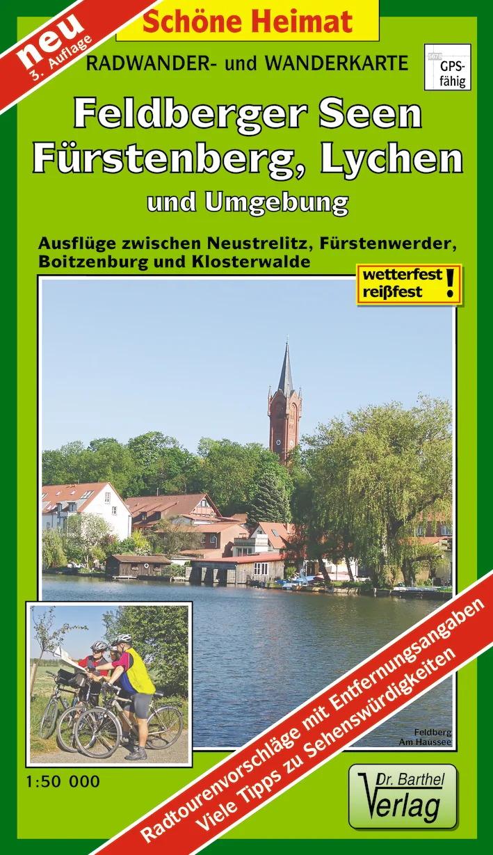 Vorderes Coverbild Radwander- und Wanderkarte Feldberger Seen, Fürstenberg, Lychen und Umgebung